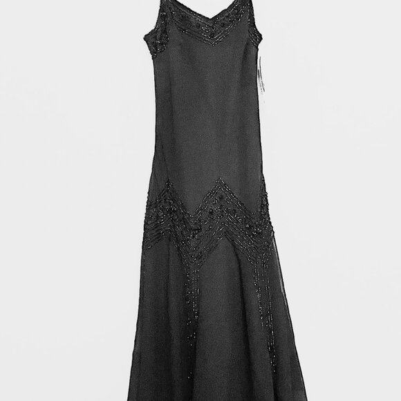 20's Style, Size 6, JKARA, Black Embellished Dress, NEW! - Picture 1 of 16